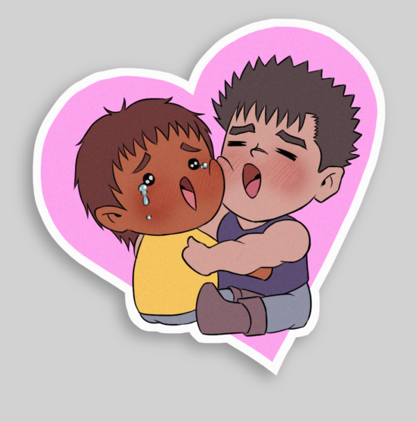 8. Besties Bubble-free stickers